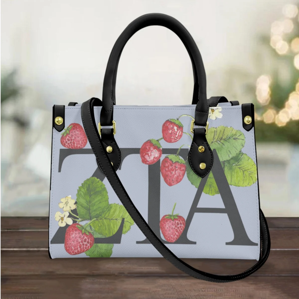 

FORUDESIGNS Zeta Tau Alpha Sorority греческие сумки для женщин, кожаные роскошные сумки через плечо, женские повседневные сумки-мессенджеры для женщин