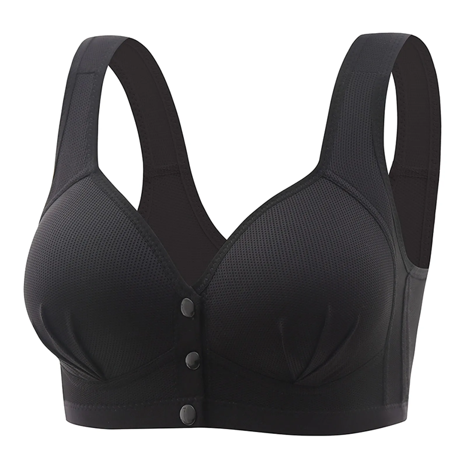 Description Picture 4 of itemSexy Women Bra Front Button Adjustable  No Steel Ring Large Size Underwear Skin-Friendly And Soft Lingerie Thin Sports Bra