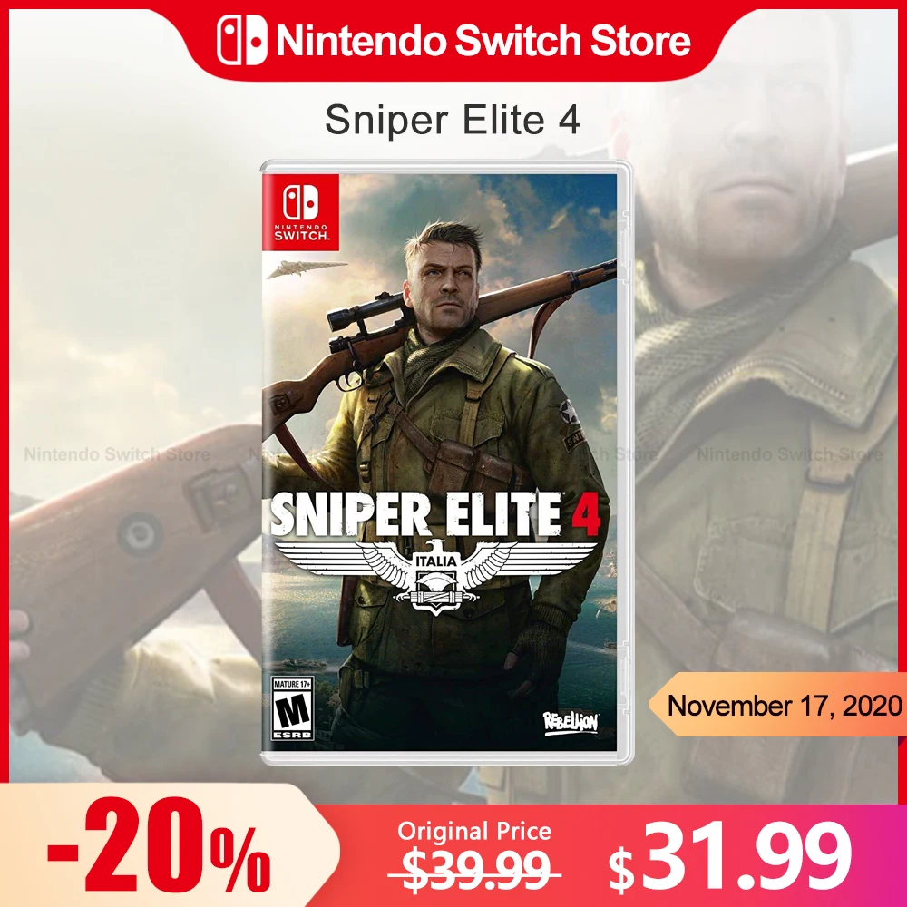 Sniper Elite 4 Nintendo Switch Game 100% Original Physical Game Card Action And Adventure Genere Per Nintendo Switch Game Console
