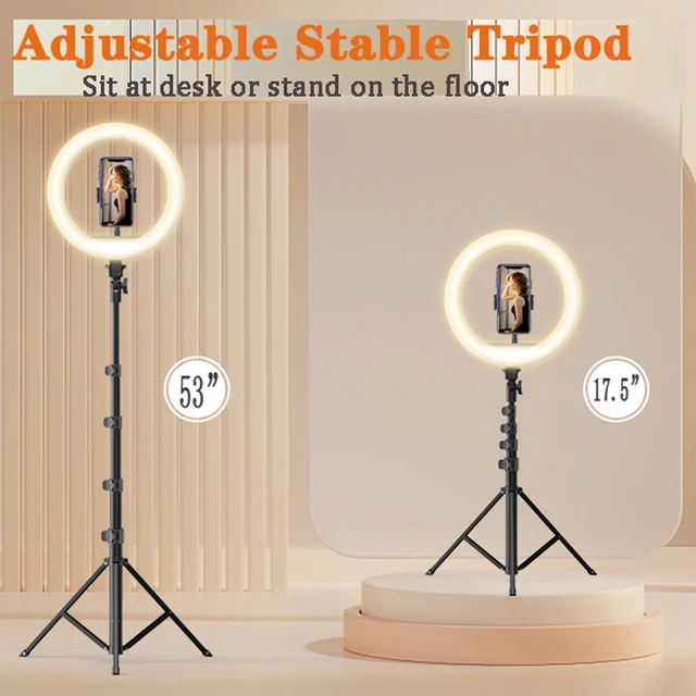 And Remote ITSHINY LED Ring Light With Tripod Stand Phone Holder