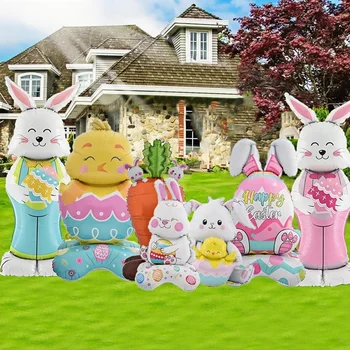 Standing Easter Bunny Balloon 1