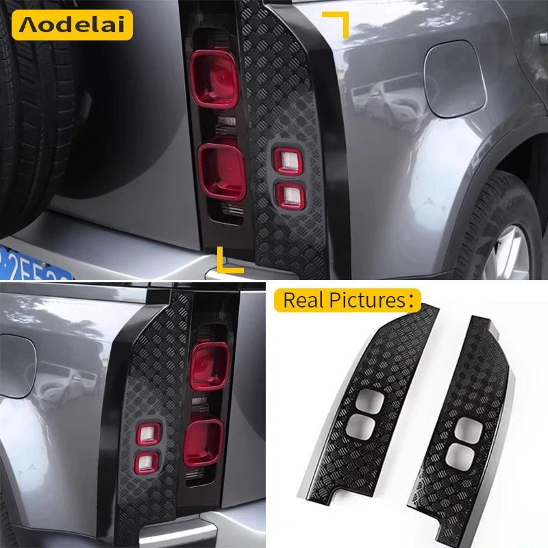 Car Taillight Cover Guard Anti-Scratch 2 Pieces Land Rover Defender 90 110 130 220 motorcycle steering balance block