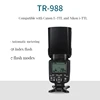 TRIOPO TR-988 TR988 TTL HSS High Speed Sync Camera Speedlite Flash for Canon Nikon 6D 60D 600D D800 D700 Digital SLR Camera 4