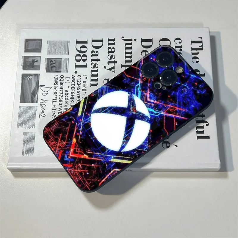Gamepad Wallpaper Phone Case Per Iphone 15 14 12 11 13 Pro Max Xr 7 8 14 15 Plus Balck Soft Phone Game Xbox Cover