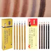 12Pcs/set Eyebrow Pencil Cosmetics for Makeup Tint Waterproof Microblading Pen Long Lasting Waterproof Blonde Brown Eye Brow 1