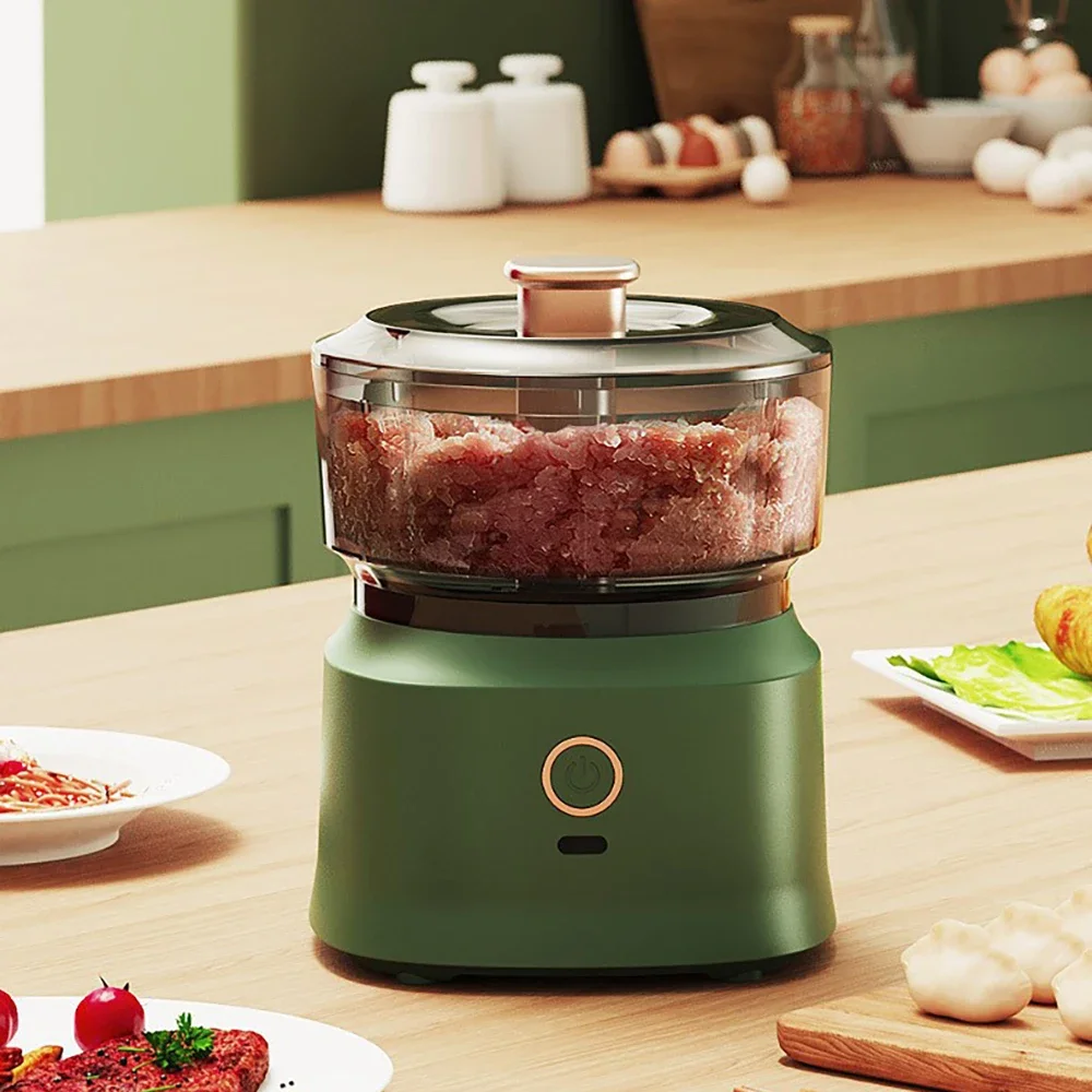 Charging Meat Grinder 350ml USB Mini Wireless Electric Garlic Press Dual Purpose Garlic Puree Kitchen Food Shredder Vegetable 6