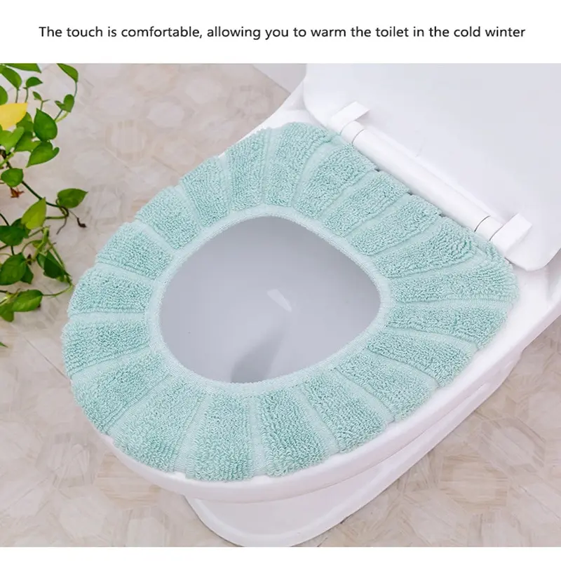 Y Nordic Style Toilet Mat Household Toilet Seat Winter Thickened Seat Universal Closestool Cushion Washable