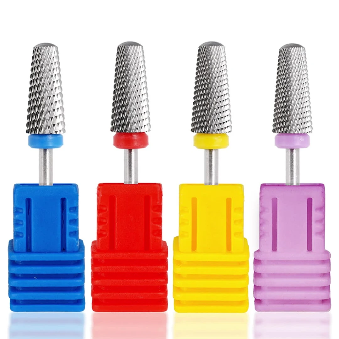 5 in 1 Tungsten Steel Nail Drill Bits Milling Cutter For Electric Nail Drill Manicure Machine File Accessories