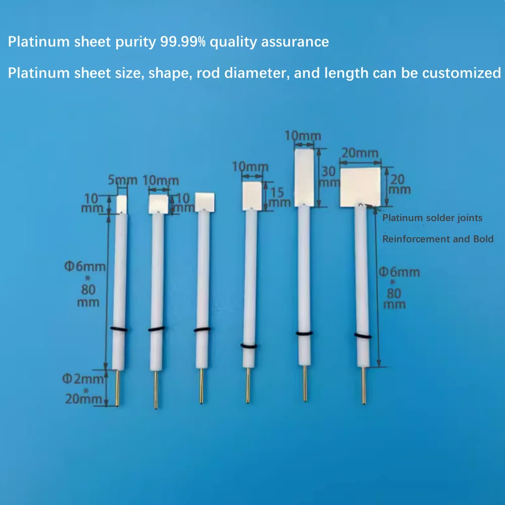 

Platinum electrode. Counter electrode. Auxiliary electrode. It is specified that 10 * 10 * 0.1mm, platinum purity is 99.99%.