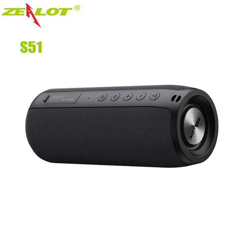 ZEALOT S51 Bluetooth Speaker Outdoor Waterproof Cloth Portable Audio Wireless Subwoofer | Электроника