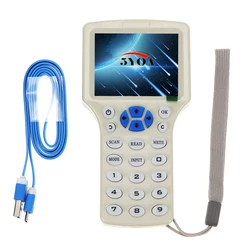 Enhanced RFID Reader and Writer with LCD Screen and USB Connectivity for 125Khz/13.56Mhz Cards (Device Only)
