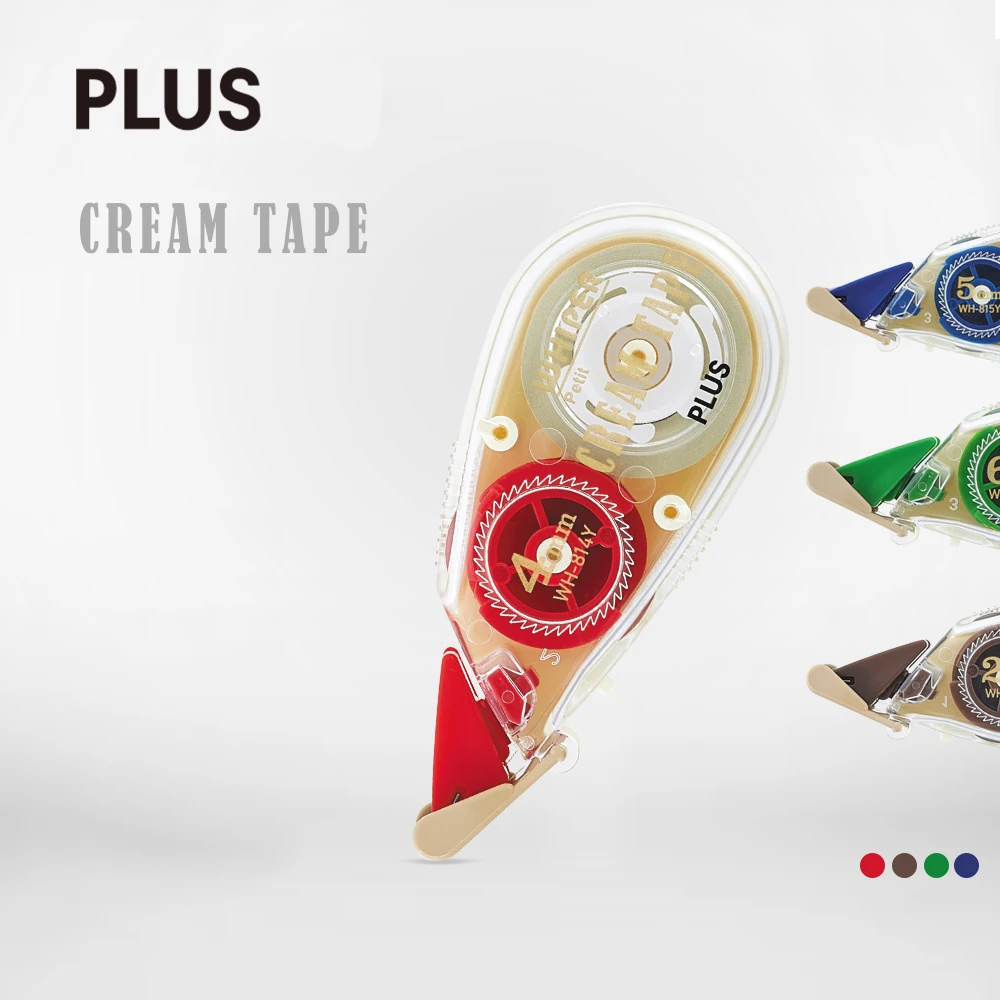 PLUS CreamTape Correction Tape 6mm/5mm/4mm/2.5mm Width Mini School Supplies Portable Corrector Student Stationery 1pc