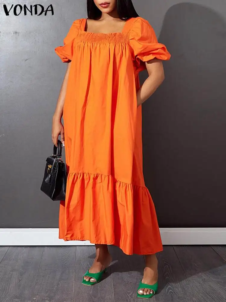 Vonda Women Bohemian Dress Summer Vonda Casual Summer Dress Vonda
