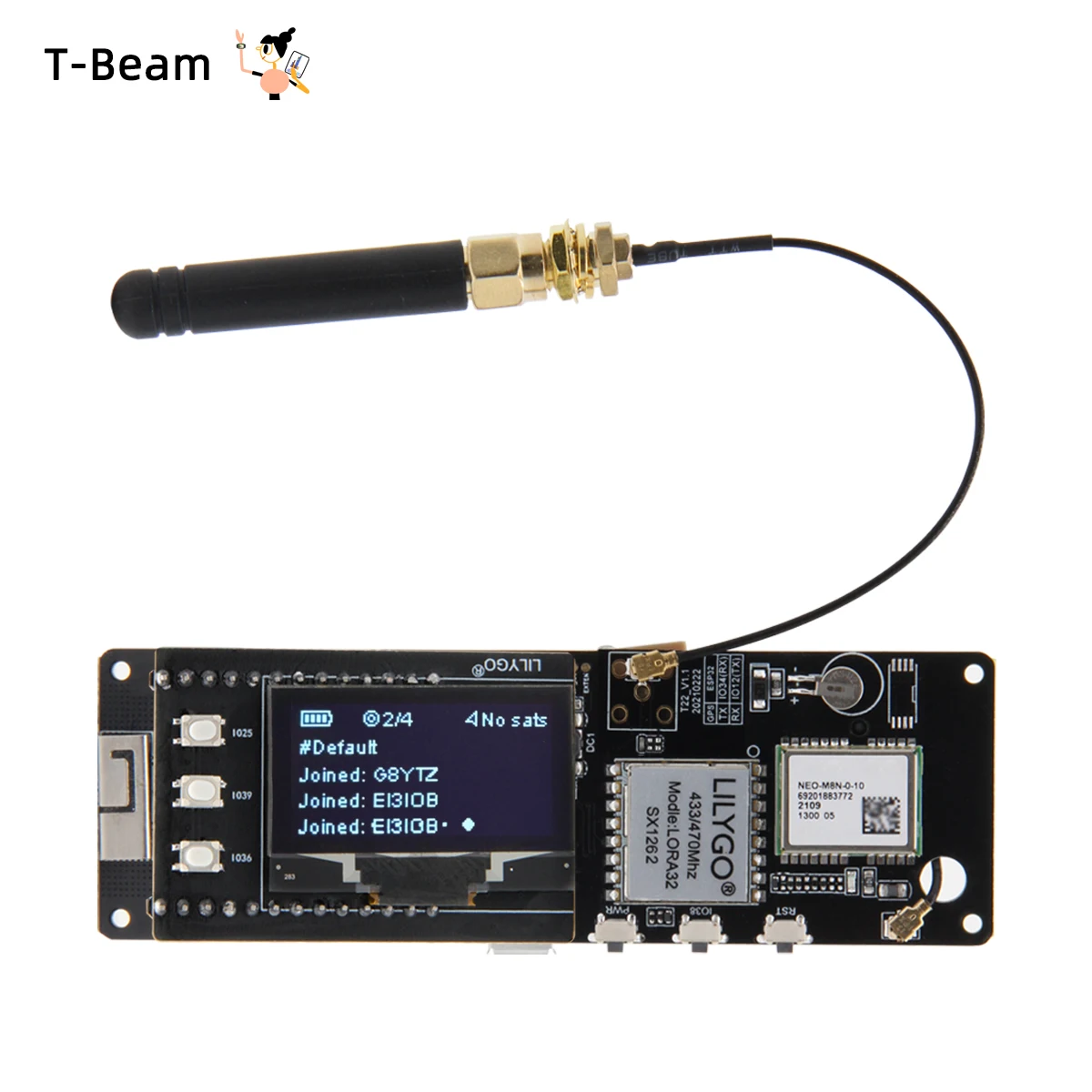 lilygo®-t-beam-Макетная-плата-esp32-sx1262-беспроводной-модуль-lora-gps-neo-m8n-433-868-МГц-wi-fi-bluetooth-интегральные-схемы