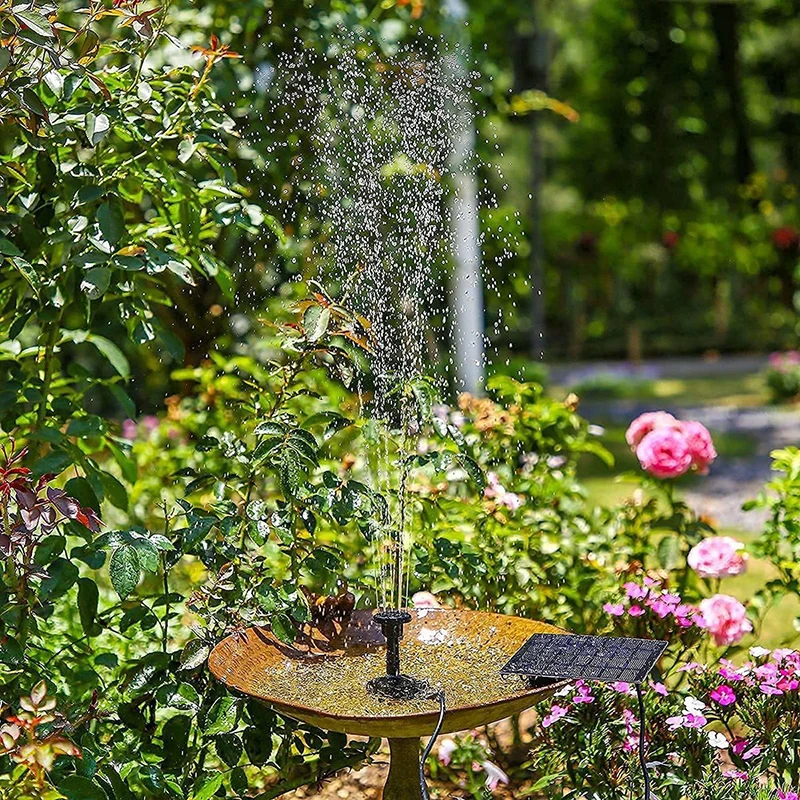 1PC Solar Fountain Pump Kit With Individual Solar Panels For Bird Bath Outdoor Pond Courtyard Garden And Fish Tank Garden solar fountain solar fountain pump water fountain garden pond fountain solar water pump bird bath bird bath supplies