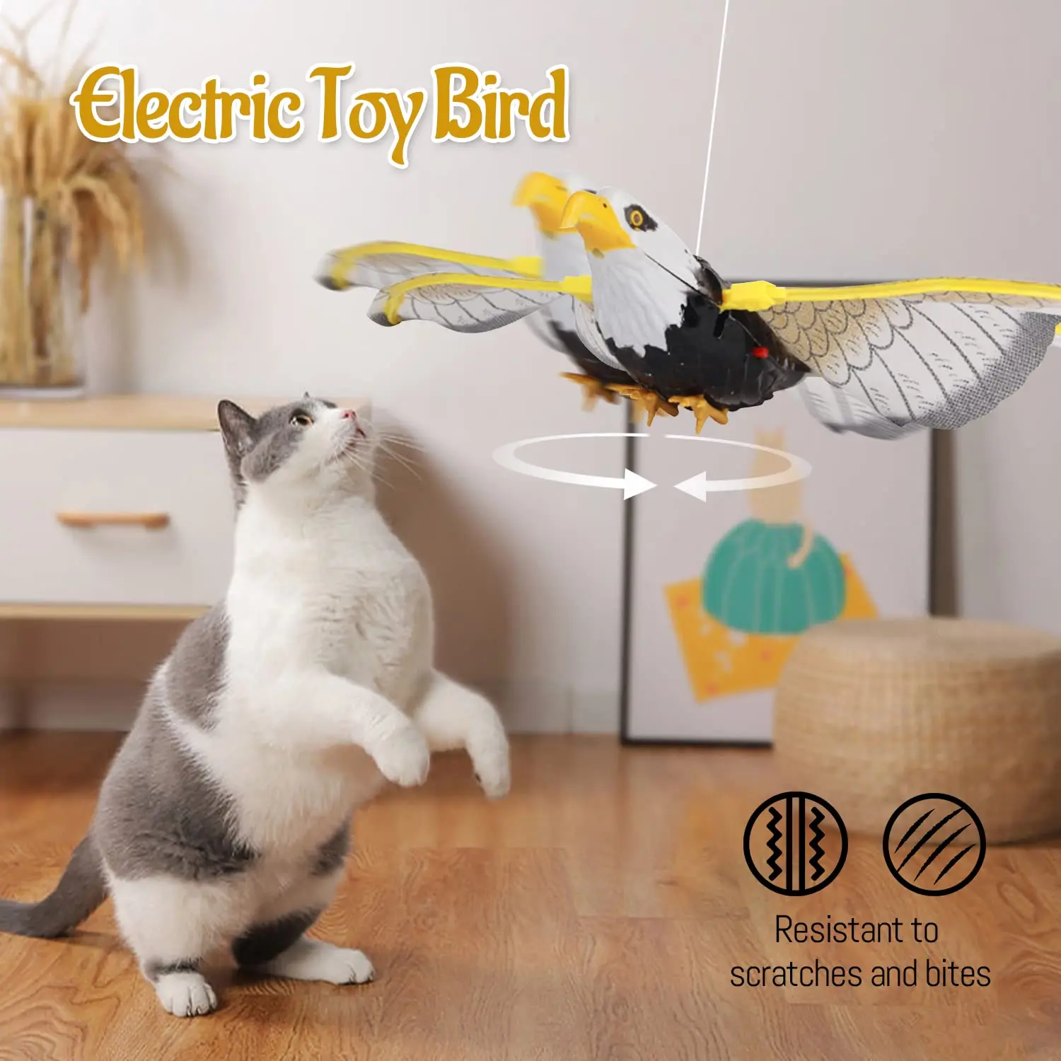 Bird Repellent Hanging Eagle Hawk Scarer Deterrent Repellent Hunting Garden Decoy Repellent Pest Protection Plants Garden Decor