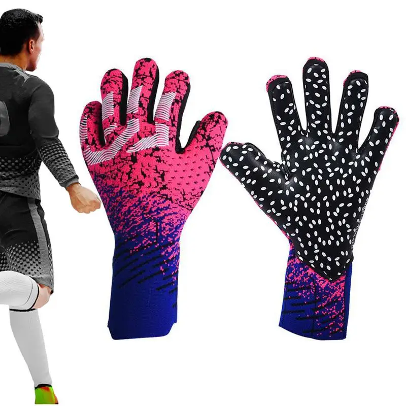 

Перчатки для футбольного вратаря, профессиональные перчатки для вратаря, футбольные перчатки с латексными захватами ладони для любителей футбола или