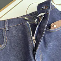 New Jeans Plus Size Culottes Casual Fake Two Piece A-Line Pantskirt 100KG Women's Denim Hot Pants 2868 - Image 4