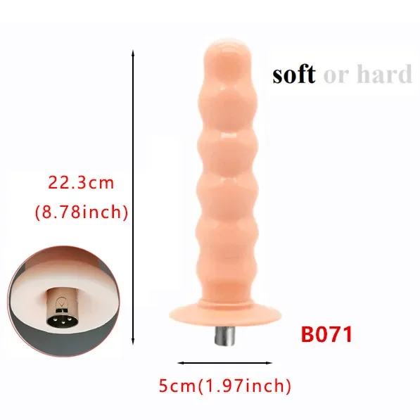 Soft Silicone Anal Dildos with 3XLR Connerect for Automatic Sex Machine Adult Love Machine Accessories for Women Couple Sex Toys