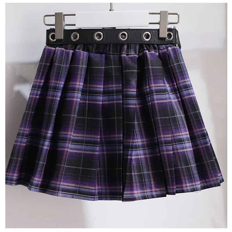 Girls Clothes Suits Kids Fashion Black Cotton T-shirt+skirts+Belt Sets for Girl Teenager Children Clothing For 3-13 Years