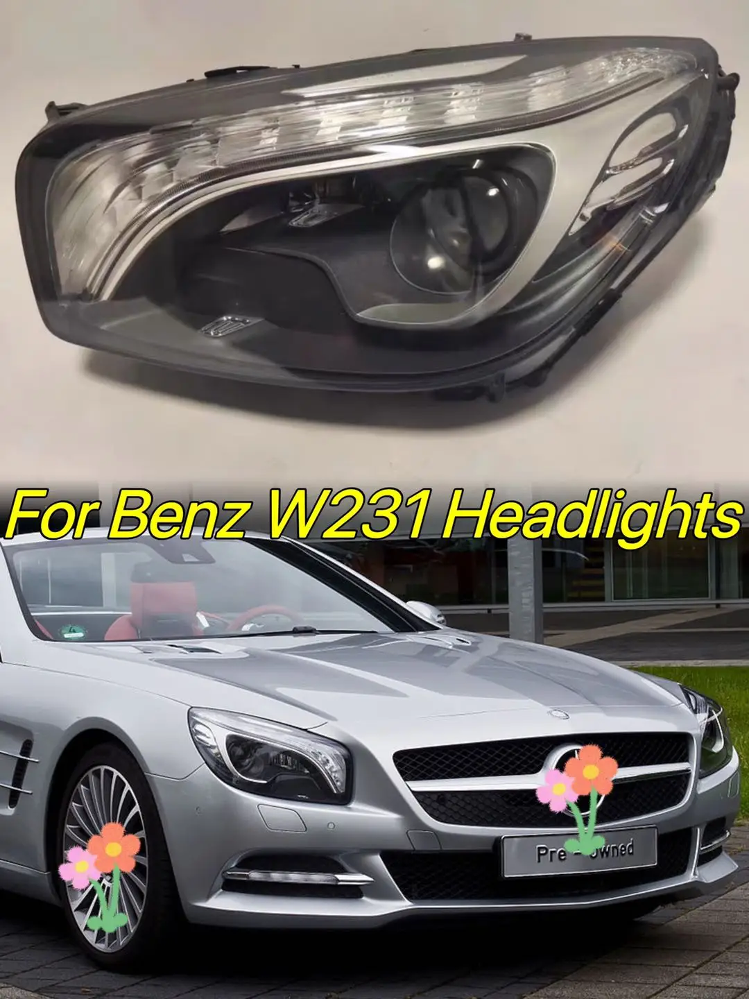 

Для Benz SO Class SL400 SL500 W231 фары в сборе