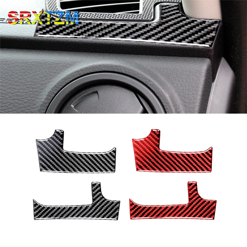 

For Toyota Tundra 2014-2018 Carbon Fiber Dashboard Air Vent Frame Cover Air Outlet Sticker Trim Car Accessories