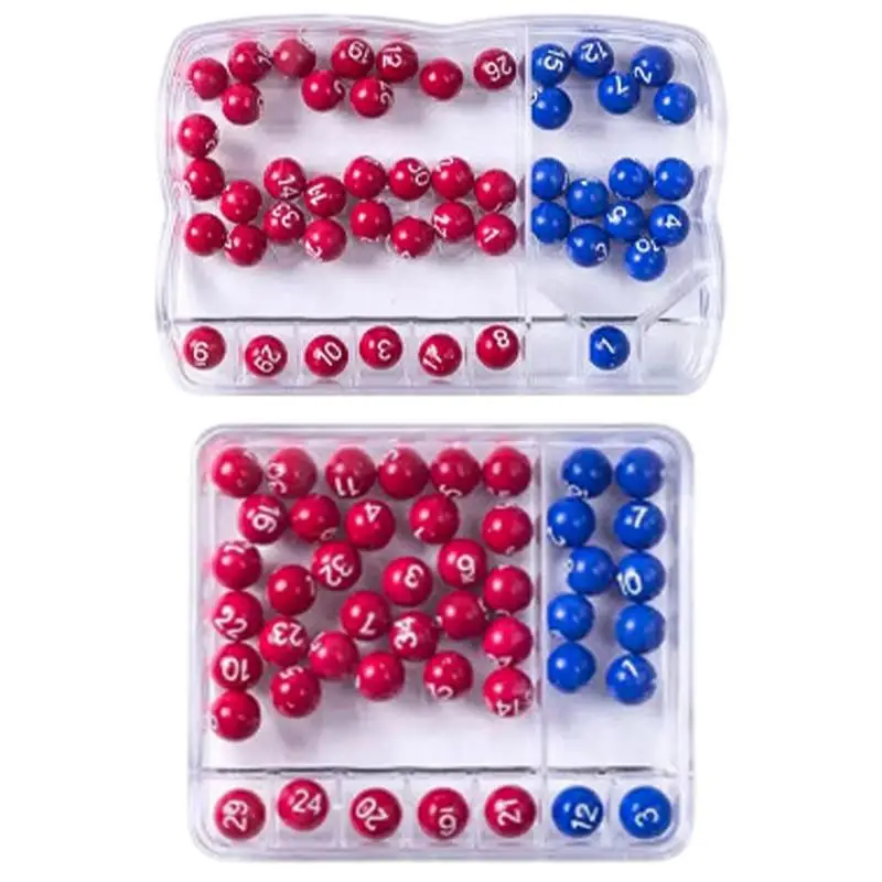 Portable Lottery Selector Party Game Machine Two-color Ball + Lottoes Number Selection Device Simple Easy Operate Party Props