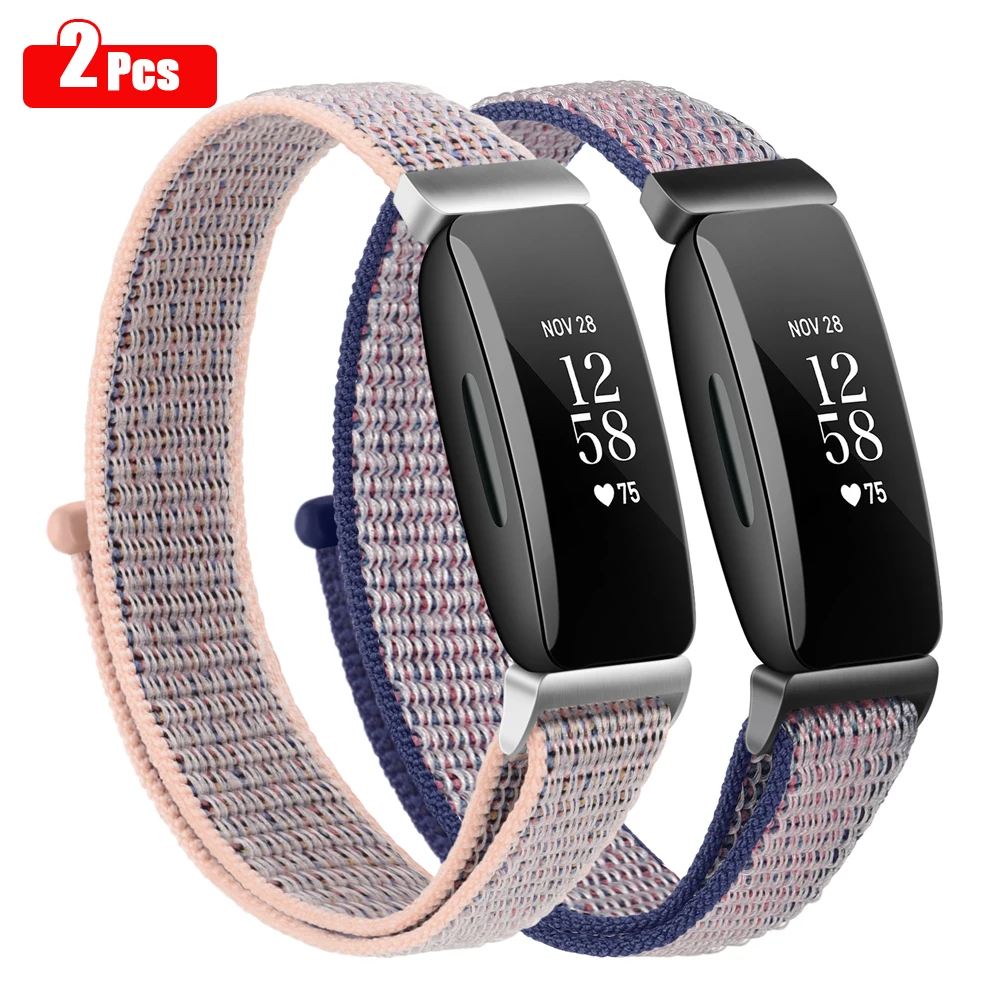 

2pcs Nylon Watchband Strap For Fitbit Inspire Band Wristband Bracelet Wristband For Fitbit Inspire Hr/Inspire Strap Correa Loop