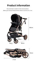 Poussette bébé 3 en 1, poussette à quatre roues, voiture bébé 2 en 1, poussettes légères, poussettes multifonctions, landau, poussette 8
