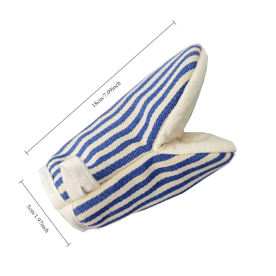 Microwave gloves Cotton linen heat resistant kitchen baking gloves Household steam box oven special kitchen gloves