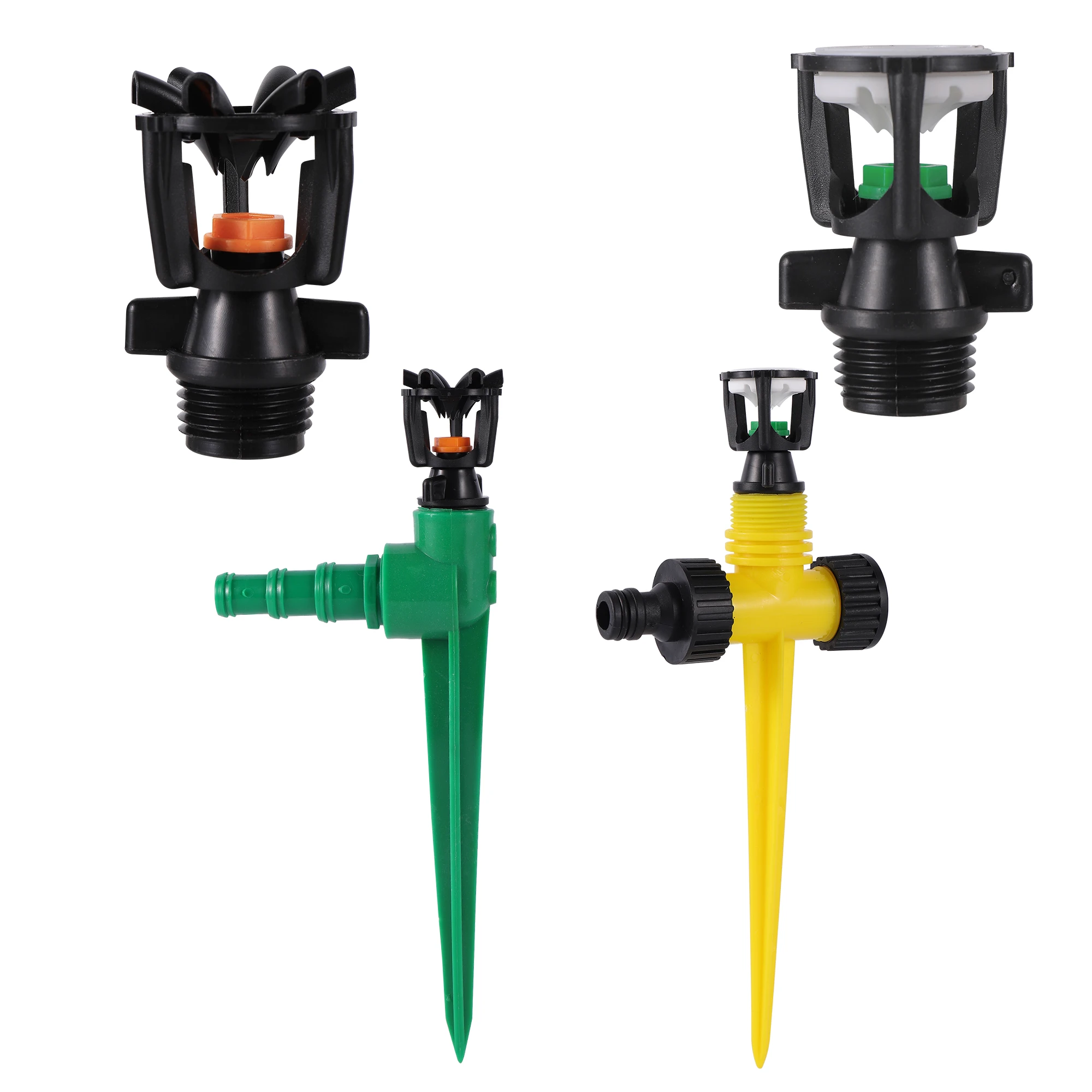Rotating Scattering Sprinklers Mini Rotary Irrigation Spray Nozzle 1/2" Male Thread 360&deg; Watering Nozzles