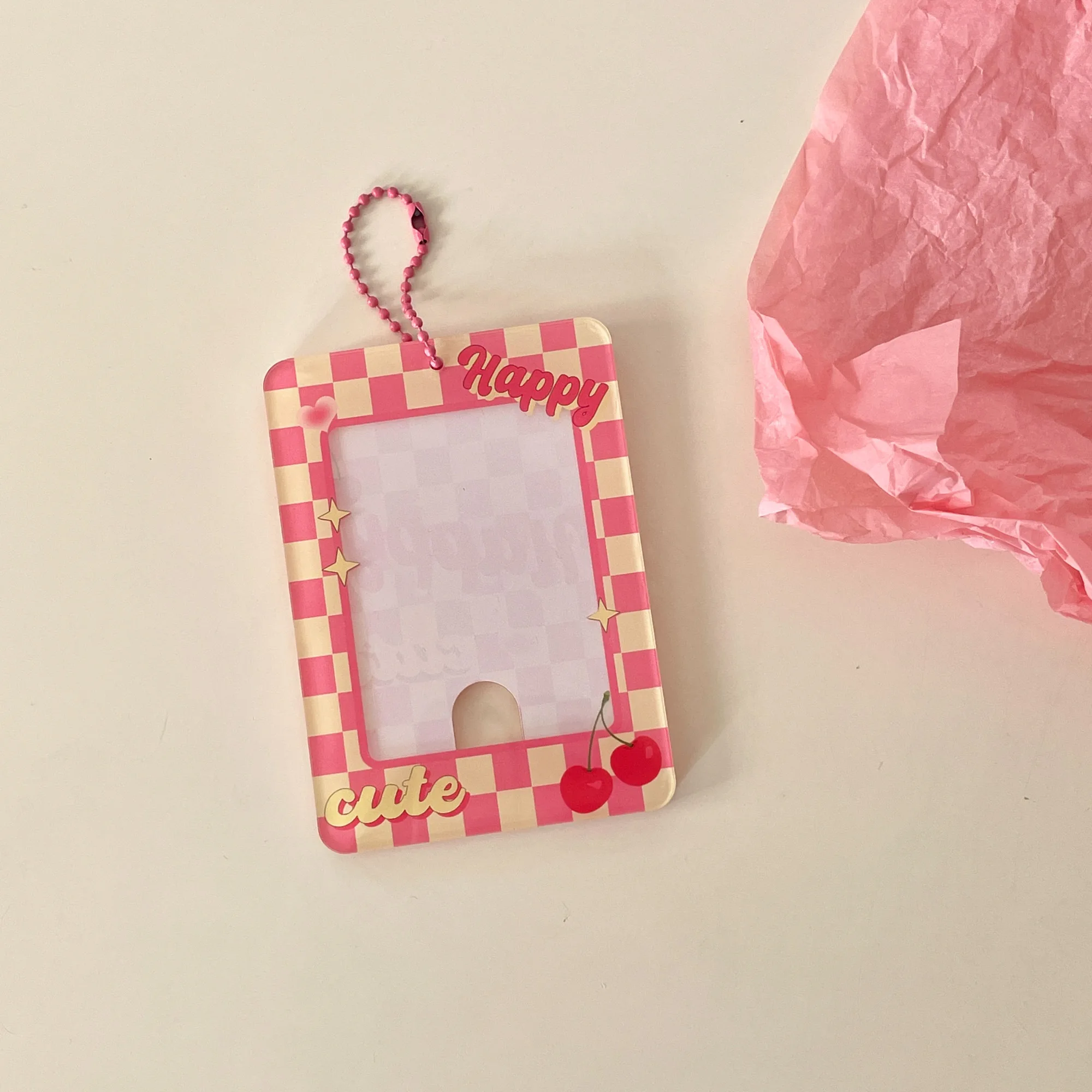 MINKYS Kawaii 3 inch Kpop Photocard Holder Postcards Protective Case Photo Sleeves Decoration Bag Pendant Stationery card holder,photo card holder,card protector,idol card protector,idol card book,desk card holder,card display stand,postcard holder,photo card binder