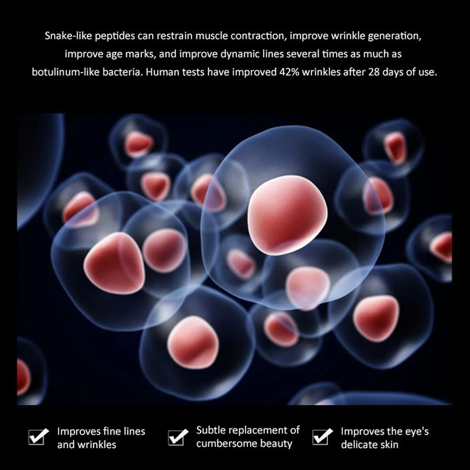 Snake Venom Polypeptide Eye Cream Whitening Dark Circles Removal Fade