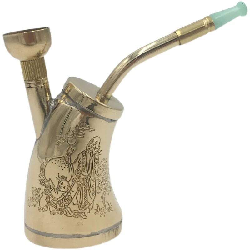 

Pure copper pipe filter hookah dual-purpose men's cigarette holder brass portable dual-use hookah old-fashioned