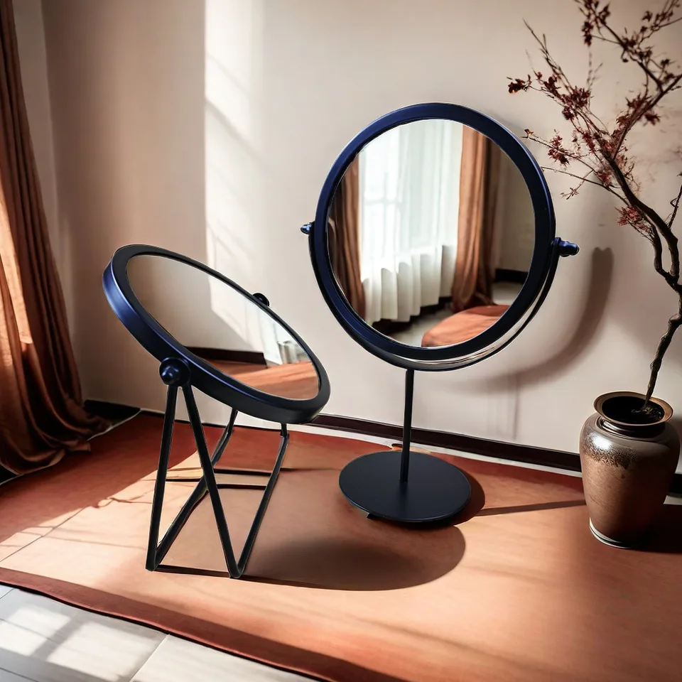 360 Degree Rotating Iron Makeup Mirror