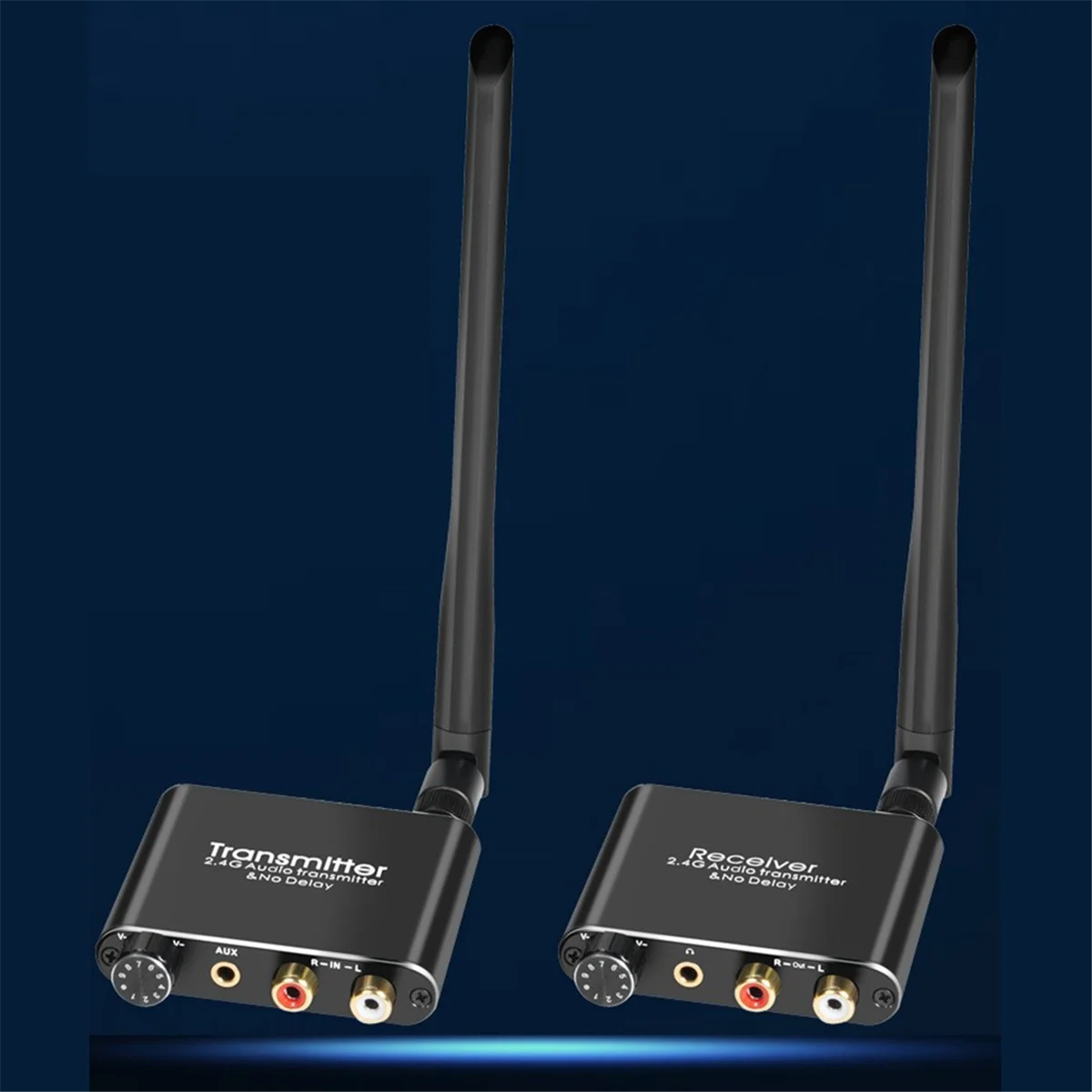 L77A 2.4G 무선 오디오 어댑터 오디오 익스텐더 무선 오디오 송신기 및 수신기 50M Lan 오디오 익스텐더 분배기 RX/TX