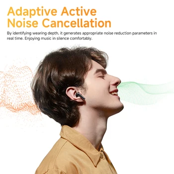 QCY HT10 AilyBuds Pro+ ANC Wireless Earphone Hi-Res Audio with LDAC Bluetooth 5.3 Earbuds 6 Mic AI HD Call Multipoint Connection 3