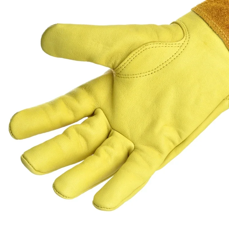 Long Sleeve Leather Gardening Gloves Puncture resistant Breathable Leather Rose Pruning Floral Dropshipping 2