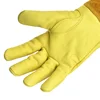 Long Sleeve Leather Gardening Gloves Puncture resistant Breathable Leather Rose Pruning Floral Dropshipping 2
