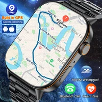 Nouvelle montre intelligente militaire GPS avec boussole GPS intégrée, altimètre barométrique, étanche 10ATM IP69K, AMOLED, appel Bluetooth, smartwatch 1