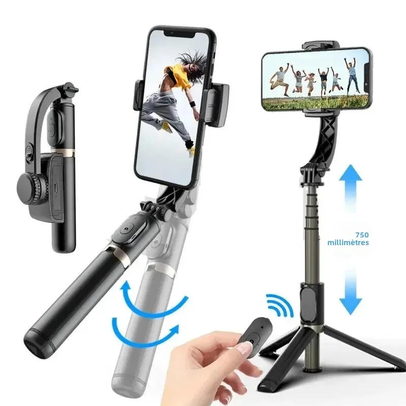 Gimbal Stabilisateur Smartphone 3 Axes Anti-Secousses avec Télécommande