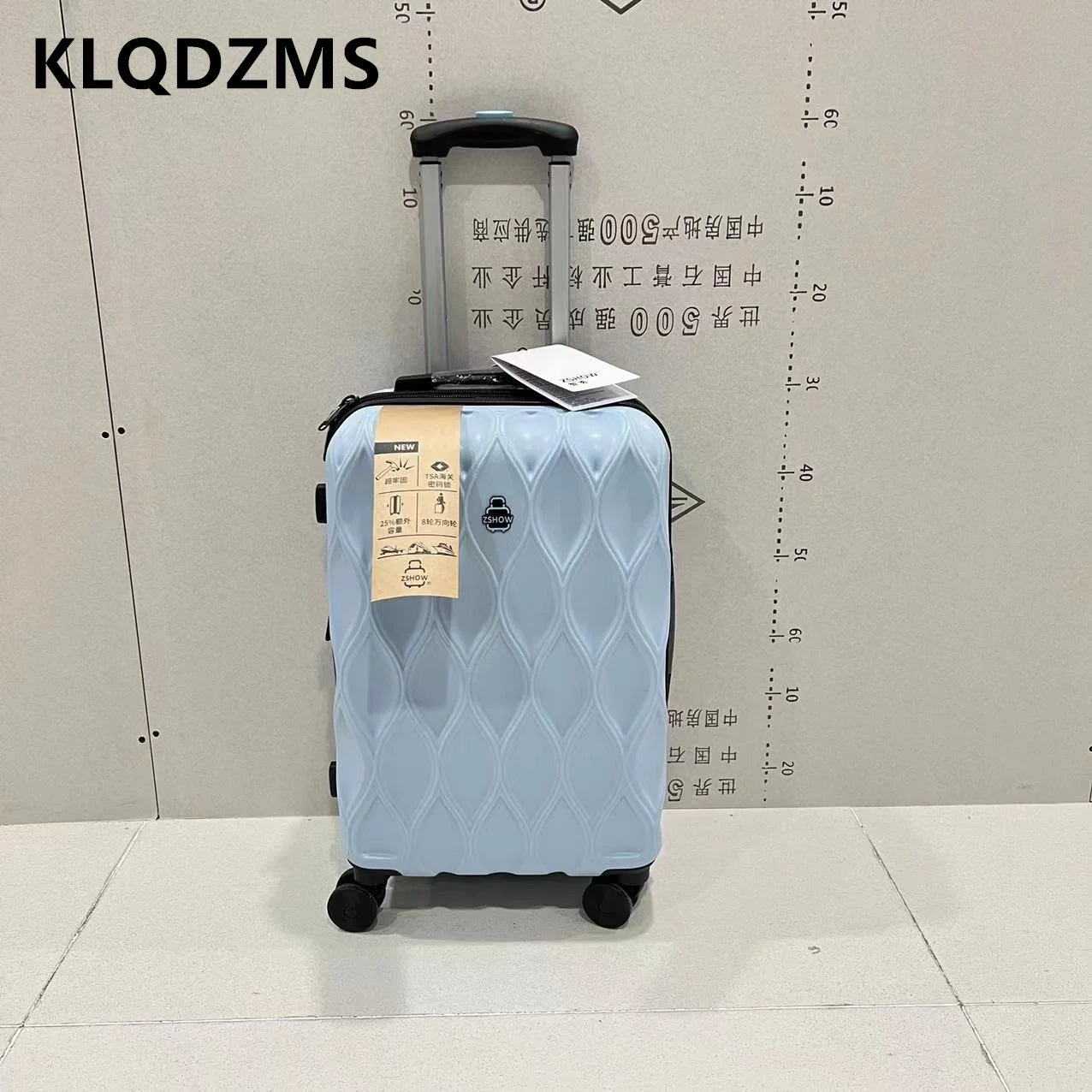 

KLQDZMS 20"24"26 Inch Luggage New Anti-scratch Trolley Case Ladies Boarding Box Men's Travel Bag with Wheels Rolling Suitcase