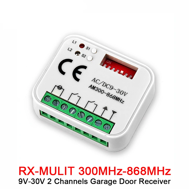 Garage Remote Control 280MHz-868MHz Receiver