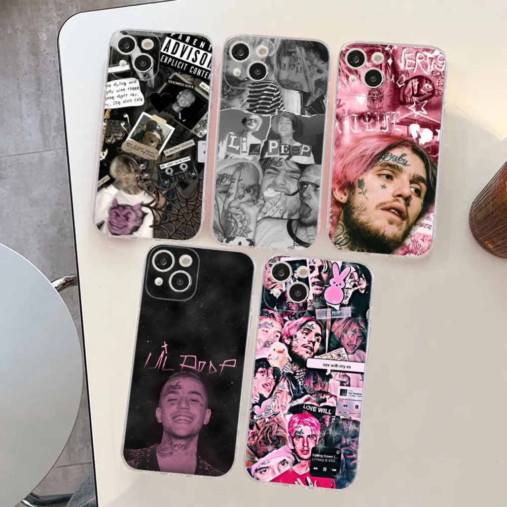 L-Lils P-Peeps Custodia Morbida In Silicone Per Iphone 15 14 13 12 11 Pro Mini Xs Max 8 7 6 Plus X Xs Xr Cover