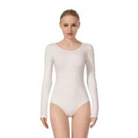 Women Basic Dance Leotard Long Sleeve Adult Team Ballet Leotard Dancewear - Image 2
