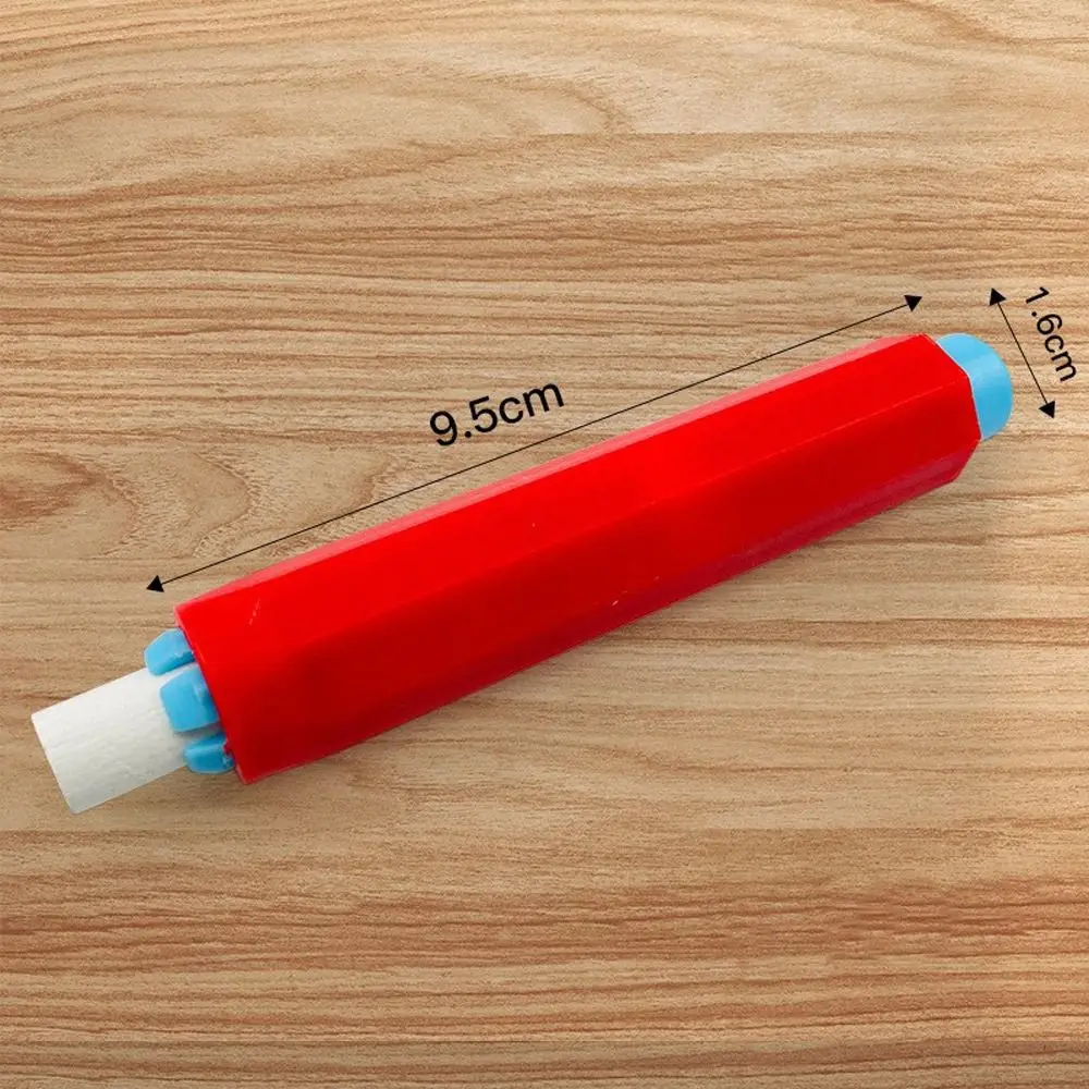 5개/세트 고품질 다채로운 분필 보호대 조절 가능 재사용 가능한 분필 홀더 프레스 타입 휴대용 분필 클립
