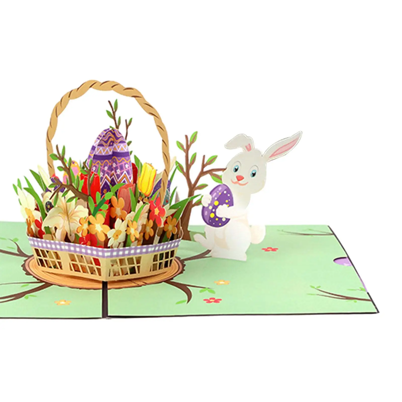 Easter Greeting Card Graduation Card Cute Spring 3D Greeting Cards for Festival Easter Celebration Events Grandson Granddaughter