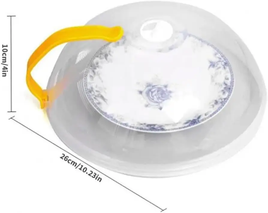 Universal Microwave Splash Proof Cover Adjustable Steam Vent Microwave Heating Transparent Cover Food Protective microwave cover