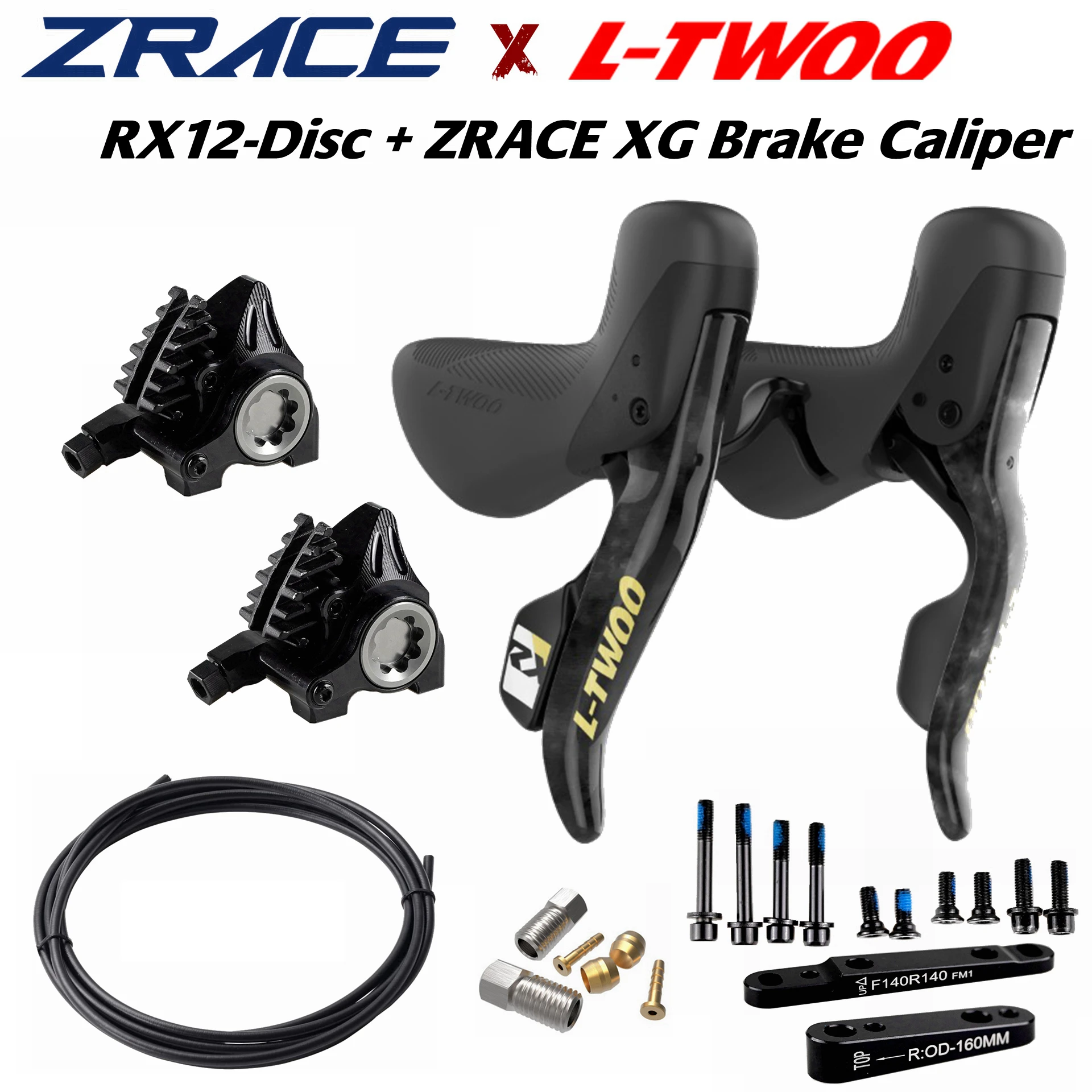 LTWOO RX 12 Disc 2x12s Road Hydraulic Disc Shifter + ZRACE XG Flat