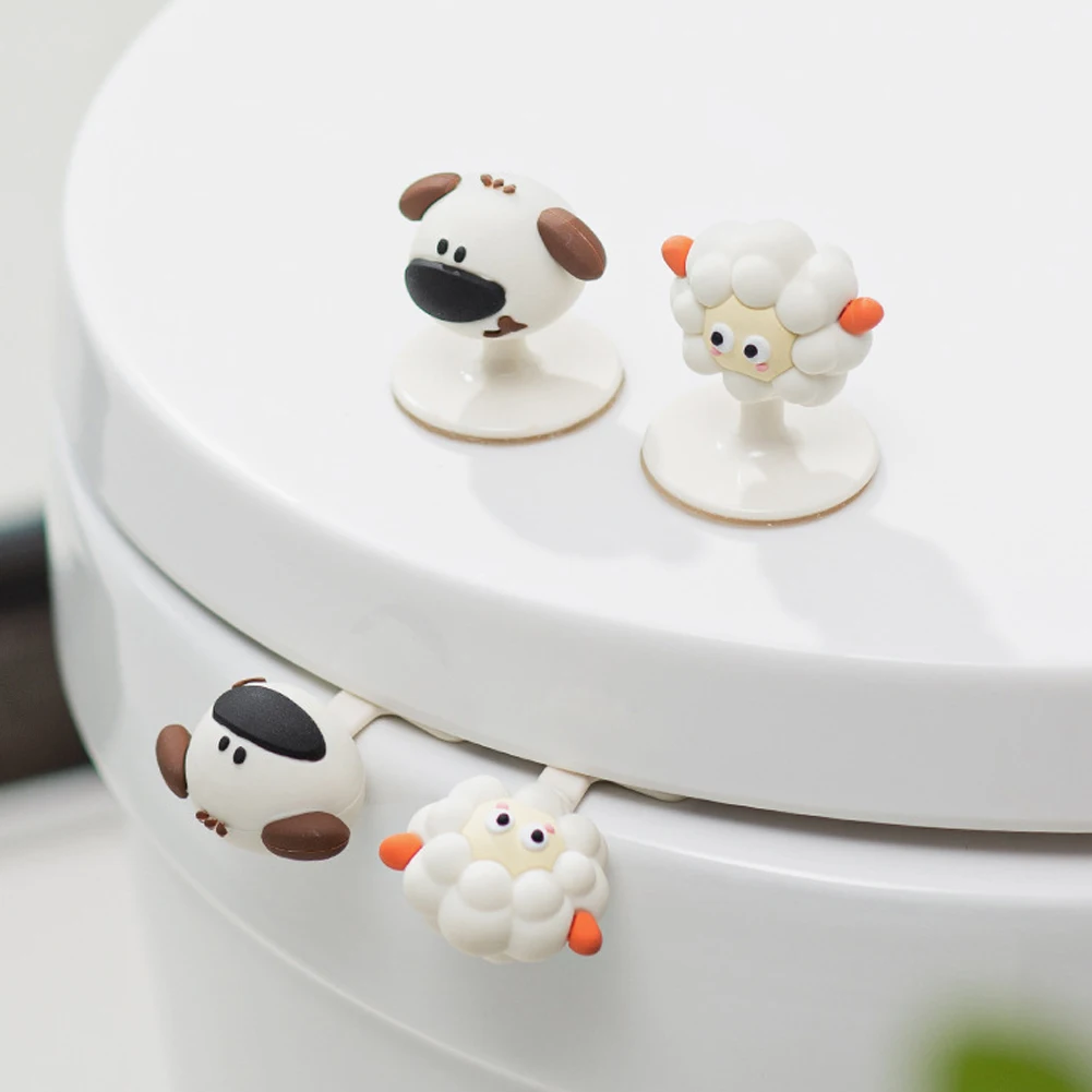 Portable Cartoon Toilet Seat Lifter Toilet Lifting Device Avoid Touching Lid Handle WC Accessories Ring Handle